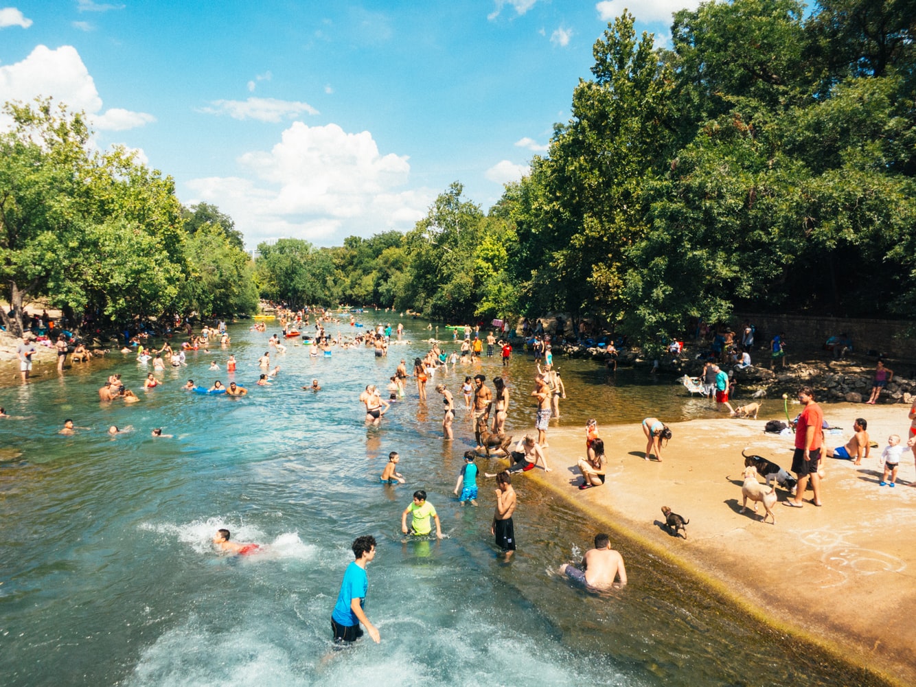 Best Areas to Live In Austin: Barton Springs pool