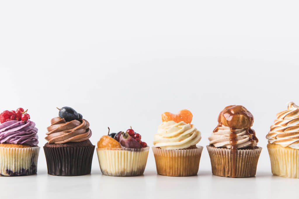 best cupcakes in Austin: line of cupcakes