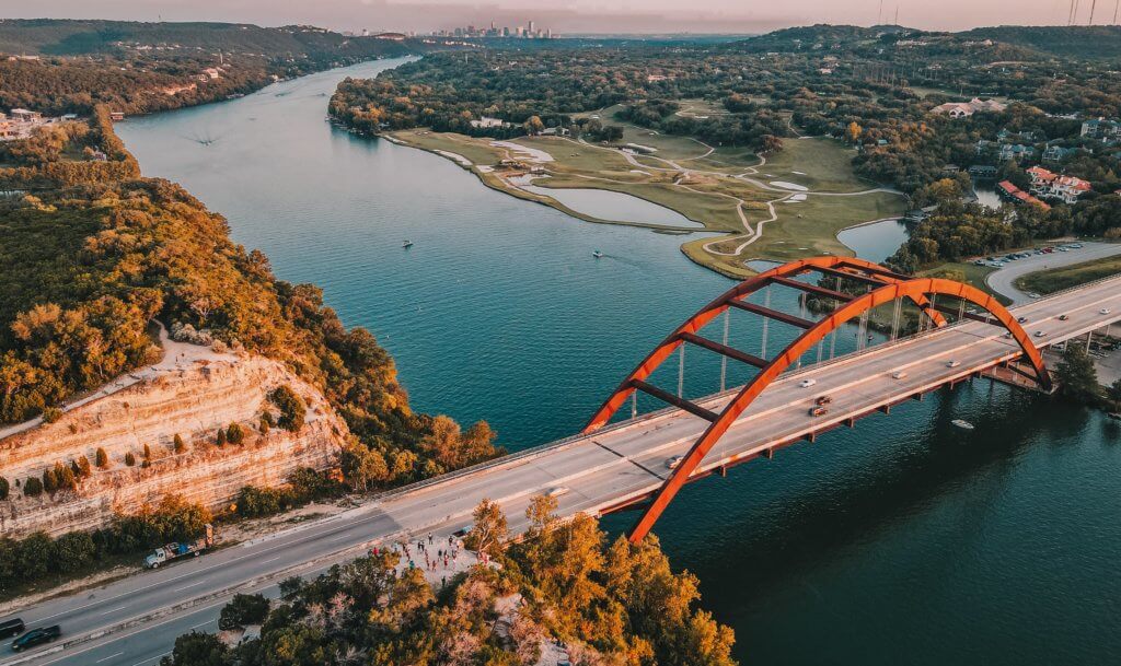 Pennybacker Bridge in Austin, texas